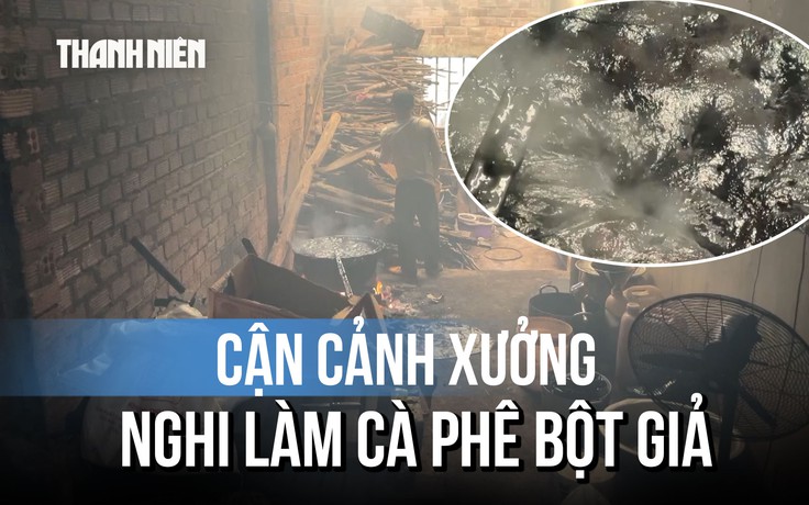 Cận cảnh xưởng nghi sản xuất cà phê bột giả: Tạm giữ giám đốc