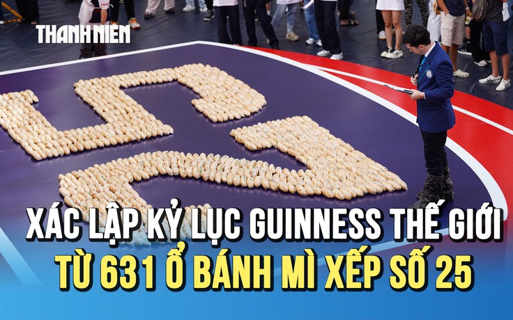 Xác lập kỷ lục Guinness thế giới từ 631 ổ bánh mì nhằm gây quỹ hỗ trợ thanh thiếu niên Việt Nam