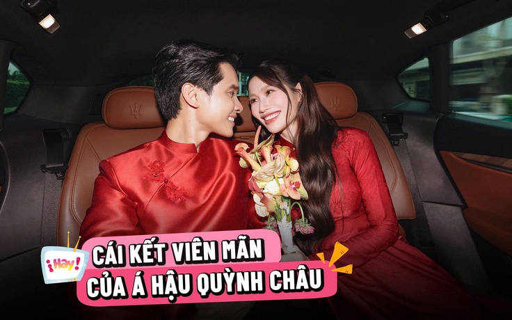 Á hậu Chế Nguyễn Quỳnh Châu lên xe hoa với nam doanh nhân 8X