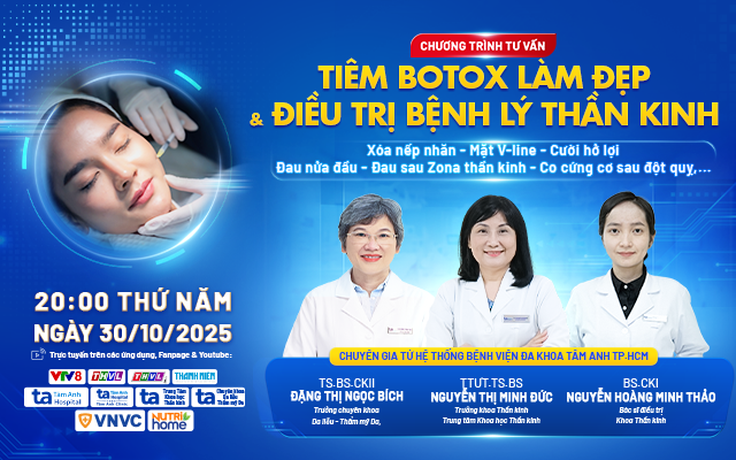 Tư vấn sức khỏe: Tiêm botox làm đẹp và điều trị các bệnh lý thần kinh