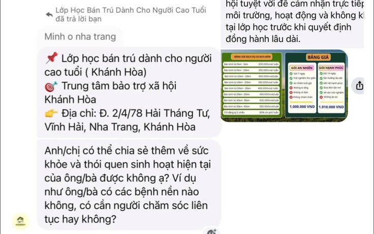 Khánh Hòa cảnh báo chiêu lừa mạo danh mở lớp bán trú cho người cao tuổi