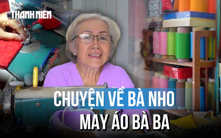 Cụ bà gần 50 năm giữ nghề may áo bà ba đất Cần Thơ