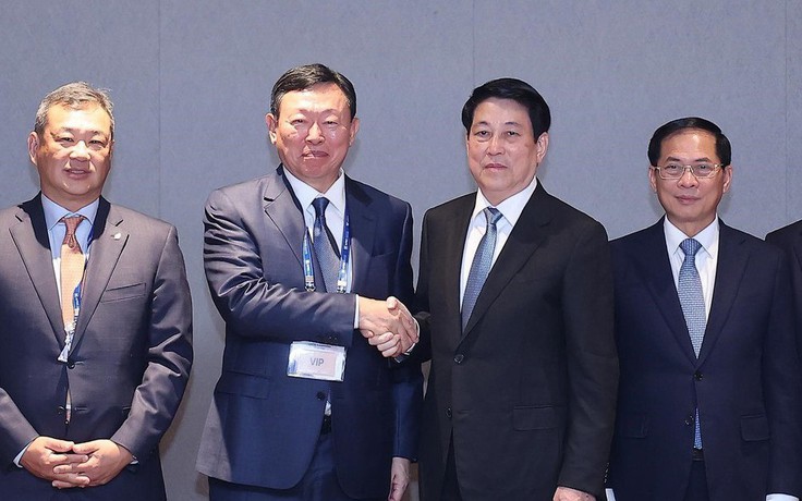 Chủ tịch nước Lương Cường gặp lãnh đạo các tập đoàn lớn
