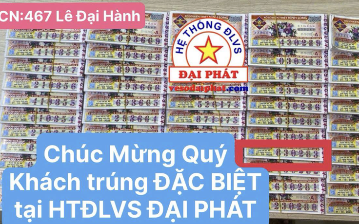 Độc đắc xổ số miền Nam ngày 31 tháng 10: Vé trúng đài Vĩnh Long về... TP.HCM