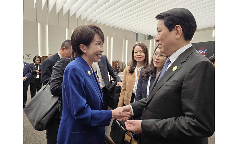 Chủ tịch nước Lương Cường gặp lãnh đạo một số thành viên APEC