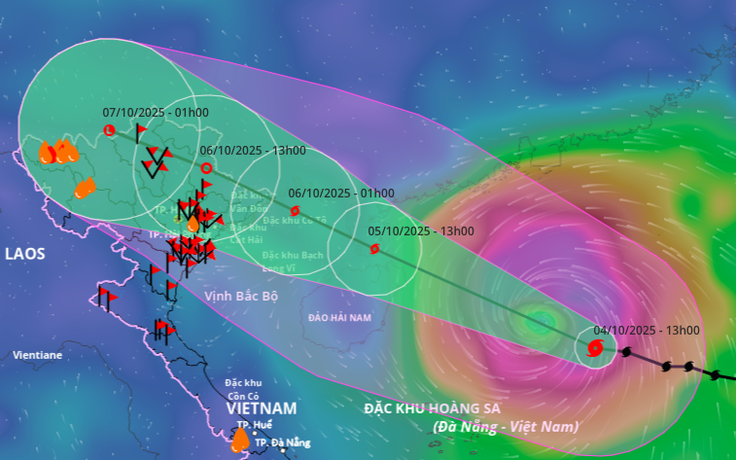 Bão số 11 đi rất nhanh, dự báo đổ bộ Quảng Ninh (Việt Nam) - Quảng Tây (Trung Quốc)