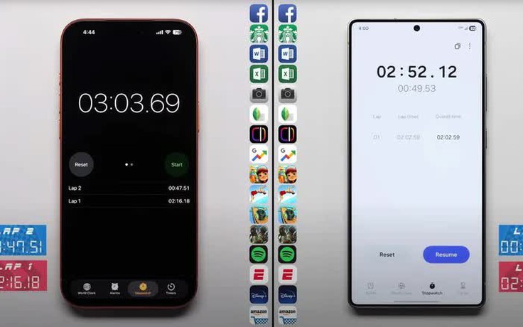 Galaxy S25 Ultra nhanh hơn iPhone 17 Pro Max dù dùng chip yếu hơn