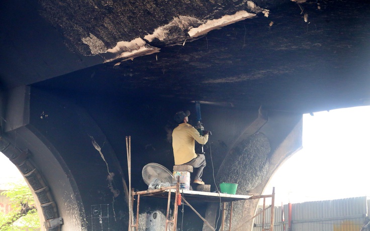 Hà Nội chi ngân sách 2,6 tỉ sửa cầu Vĩnh Tuy sau vụ cháy bãi xe