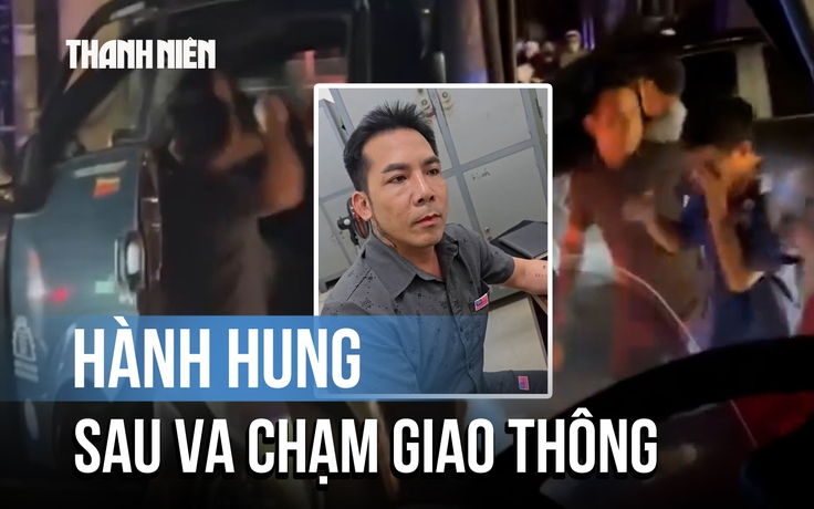 Hành hung, đập điện thoại tài xế xe tải sau va chạm giao thông