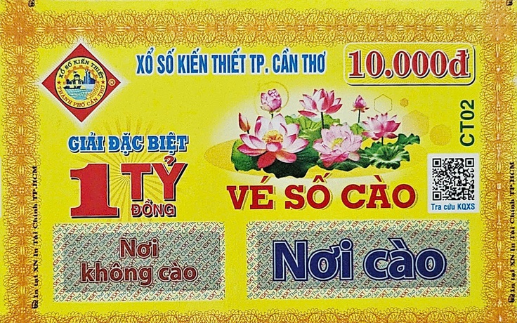 Trả thưởng gần 2.594 tỉ đồng, xổ số Cần Thơ tăng 4 triệu vé số cào