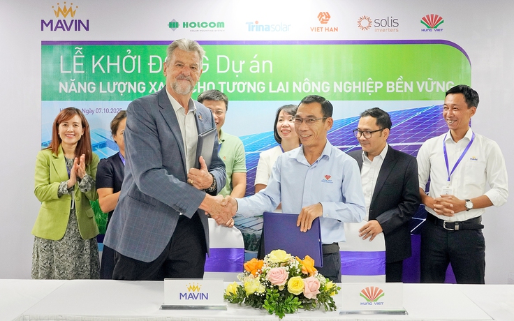 Mavin đầu tư dự án năng lượng mặt trời ở 15 nhà máy, trang trại