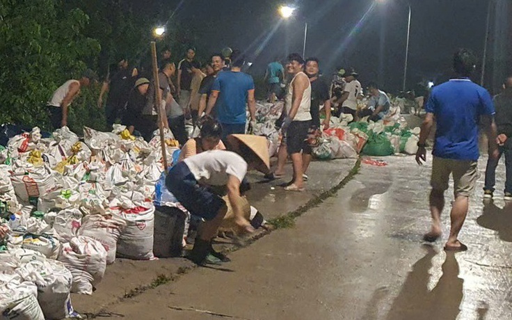 Bắc Ninh khắc phục sự cố vỡ đê bối ở xã Tiên Lục