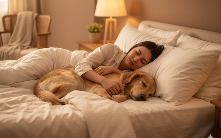 Ngủ cùng thú cưng: Tiềm ẩn nhiều nguy cơ về sức khỏe