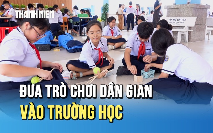 Giờ ra chơi không điện thoại: Học sinh thích thú với trò chơi dân gian