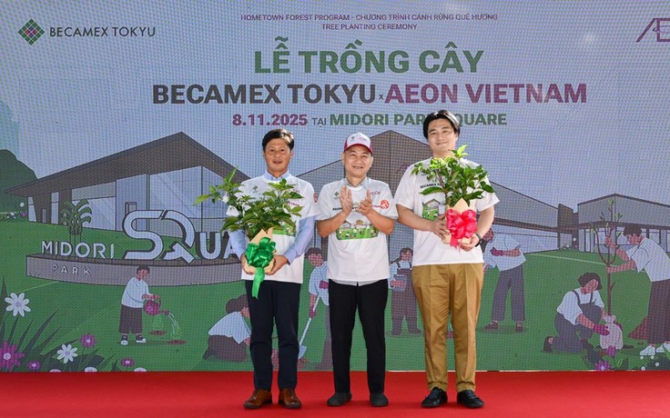 Becamex Tokyu và Aeon Việt Nam tổ chức lễ trồng cây ‘Cánh rừng quê hương’