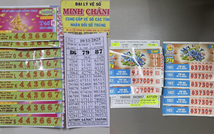 Hàng loạt vé vừa trúng xổ số miền Nam ngày 10 tháng 11, nhiều người 'xin vía'