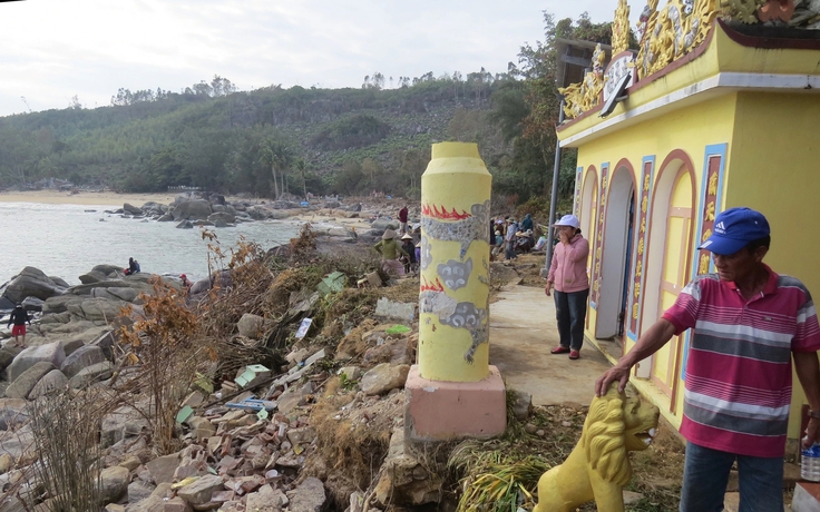 Di tích Sa Huỳnh hư hại vì bão