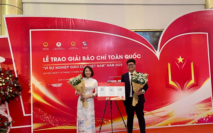 Báo Thanh Niên đoạt giải ba Báo chí toàn quốc Vì sự nghiệp giáo dục Việt Nam
