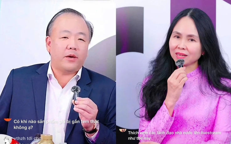 2 cục trưởng livestream tư vấn nhận diện hàng giả khi mua hàng online