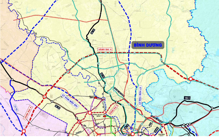  ‘Đường đi’ của 2 tuyến metro kết nối khu trung tâm TP.HCM đến Bình Dương (cũ)