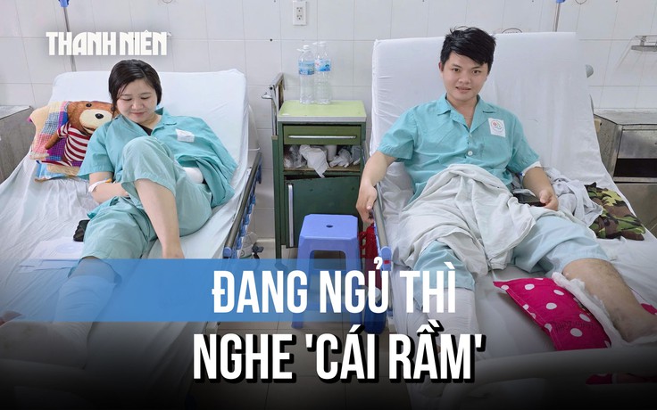 Đêm kinh hoàng của đôi vợ chồng trẻ: Đang ngủ thì nghe 'cái rầm', xe bị xé toạc