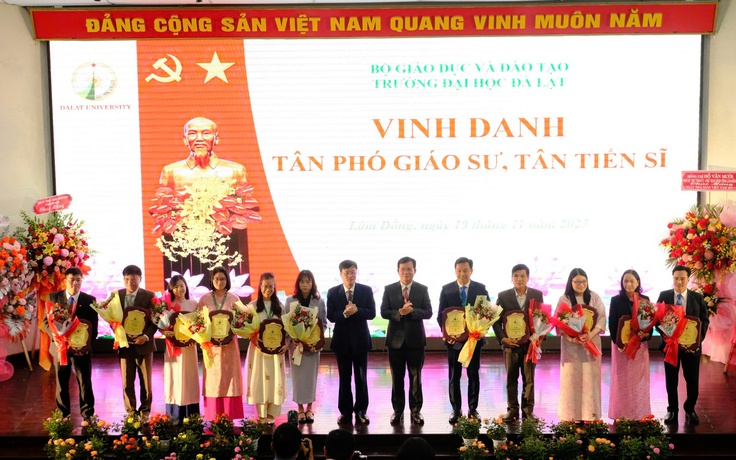 Trường ĐH Đà Lạt có thêm 5 tân phó giáo sư, 6 tân tiến sĩ