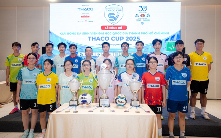12 đội bóng tranh tài tại THACO CUP 2025: Sân chơi lớn của sinh viên TP.HCM