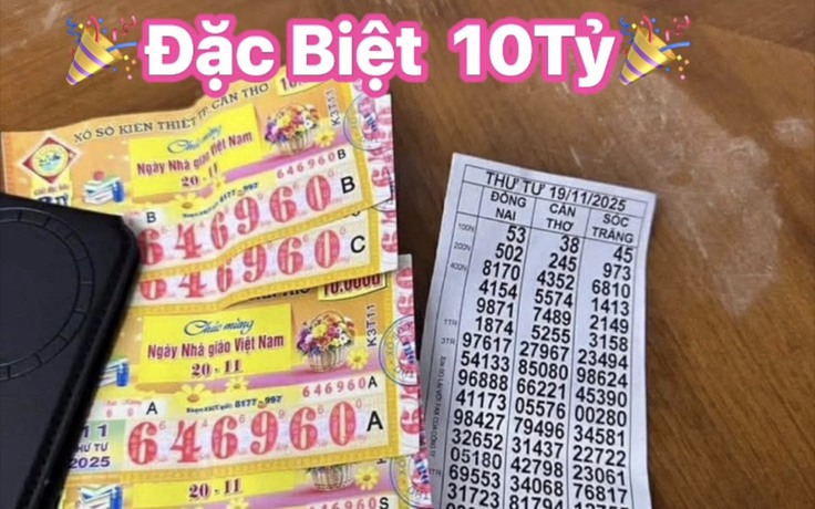 Khách trúng độc đắc 10 tỉ xổ số miền Nam: Nhận cả tiền mặt lẫn chuyển khoản