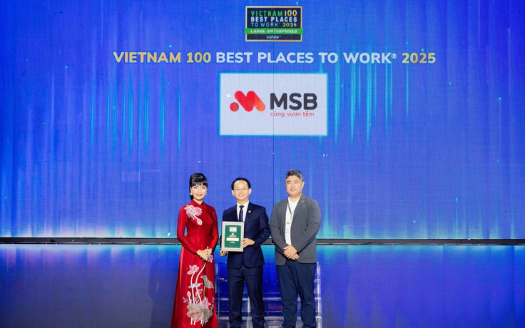 MSB khẳng định vị thế ‘Top 100 nơi làm việc tốt nhất Việt Nam 2025’