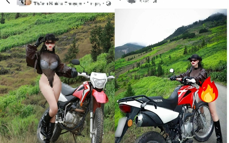 Bức xúc vụ cô gái chụp ảnh phản cảm ở Tuyên Quang