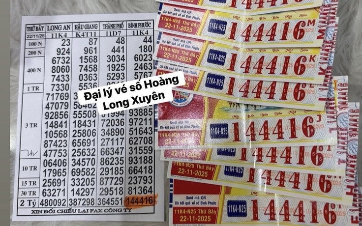 Xổ số miền Nam ngày 22 tháng 11: Đại lý đổi thưởng trúng độc đắc 18 tỉ