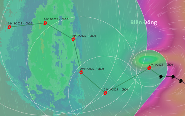 Bão số 15 (bão Koto) 6 lần đổi hướng, 'đi lòng vòng' trên biển 7 ngày