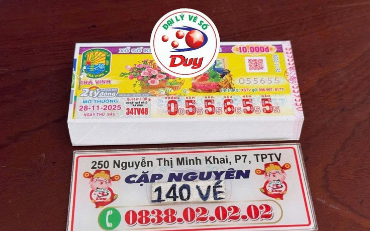 Cọc 140 tờ trúng xổ số miền Nam ngày 28 tháng 11: Đại lý chuyển khoản ngay