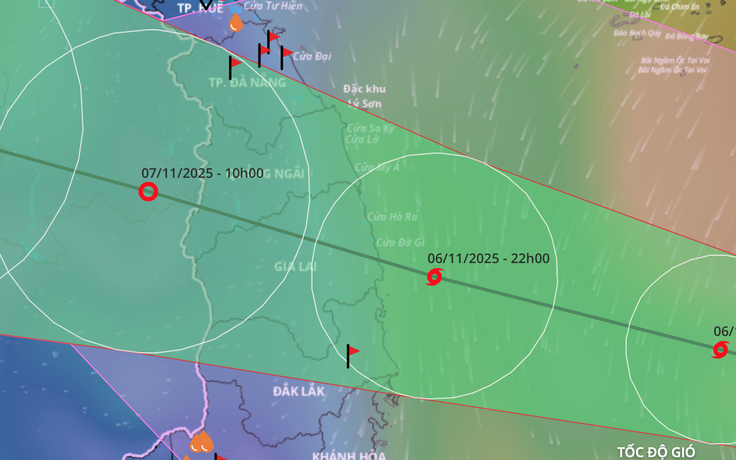 Bão Kalmaegi đang mạnh lên cấp 14, giật cấp 17