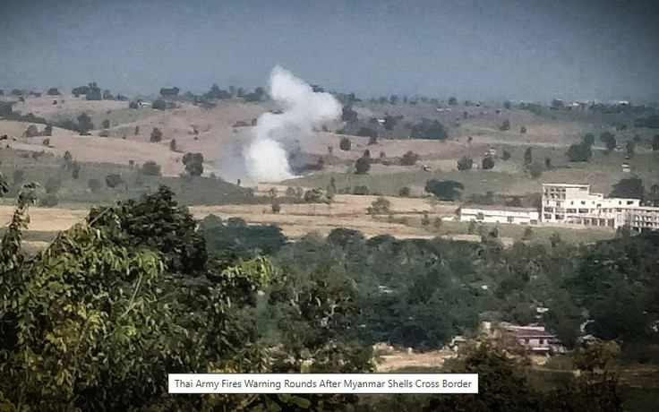 Đạn pháo Myanmar rơi xuống nhà dân, Thái Lan bắn trả