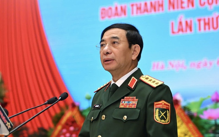 Đại tướng Phan Văn Giang phát biểu xúc động tại Đại hội Đoàn Thanh niên Quân đội