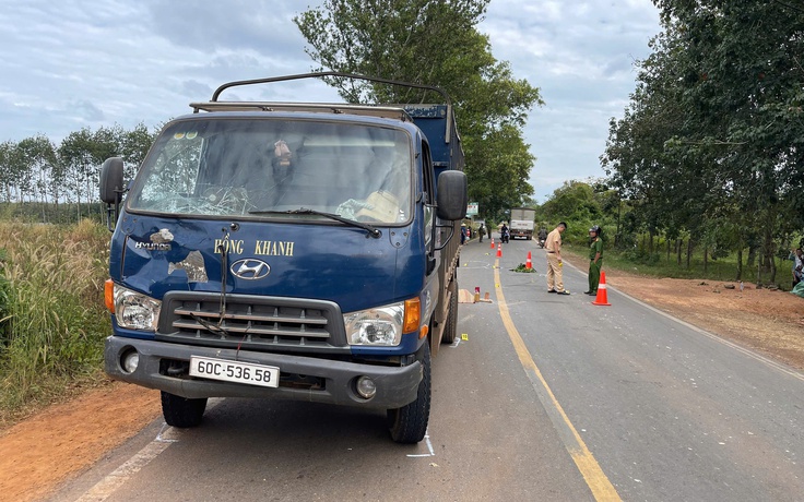 Tạm giữ tài xế xe tải tông, rồi cán tiếp nạn nhân tử vong