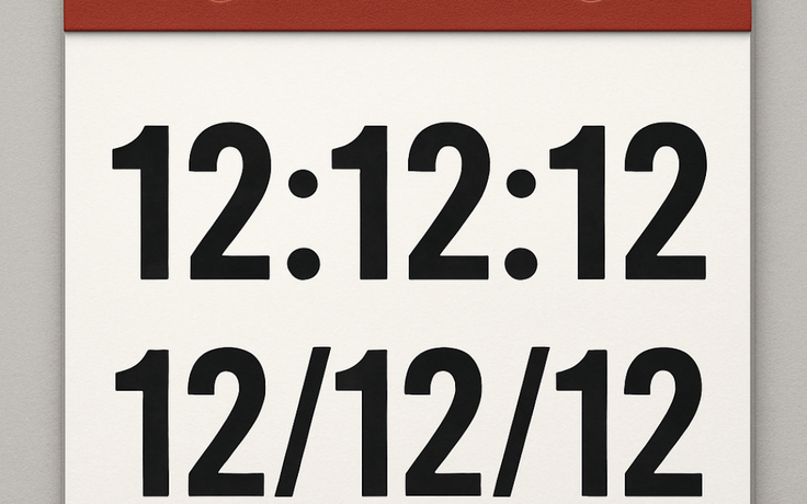Hôm nay ngày 12.12: Khoảnh khắc 12 giờ 12 phút 12 giây ngày 12.12.12, bạn còn nhớ?
