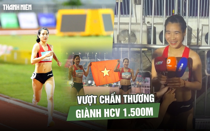 Vượt chấn thương, Bùi Thị Ngân giành HCV 1.500m tại SEA Games 33
