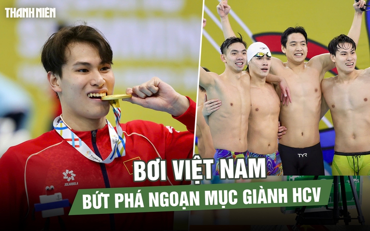 Bơi Việt Nam bứt phá ngoạn mục, giành HCV sau màn rượt đuổi kịch tính