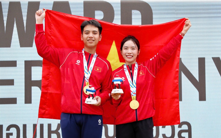 Trưởng đoàn Việt Nam bật khóc khi Mộng Tuyền và Tâm Quang giành HCV bắn súng: Nghẹt thở rồi vỡ òa!