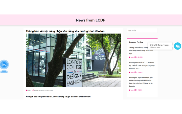 LCDF xin lỗi người học vụ 'không công nhận bằng đại học nước ngoài'