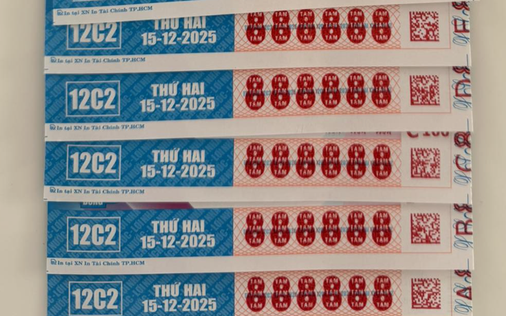 Hy hữu dãy số 444444 trúng xổ số miền Nam ngày 15 tháng 12 đài Cà Mau