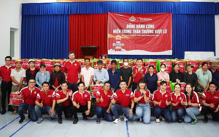 Bivina đồng hành miền Trung, hỗ trợ cho 3.000 người dân khắc phục hậu quả lũ lụt