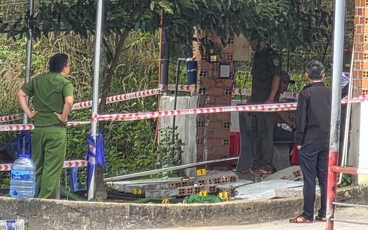 Sập tường căn tin trung tâm đào tạo, sát hạch lái xe, một học viên tử vong