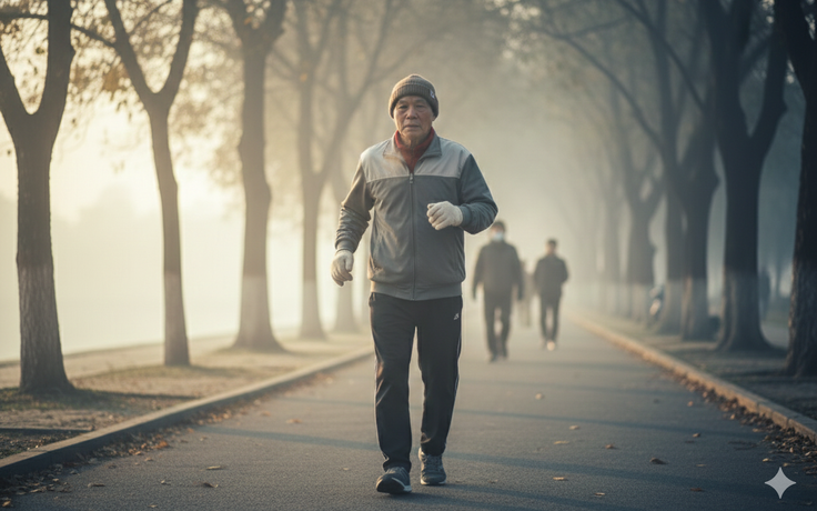Trời lạnh, người lớn tuổi đi bộ giờ này dễ bị đau tim, đột quỵ!