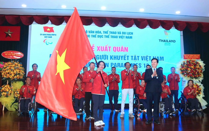 Phó thủ tướng Mai Văn Chính giao nhiệm vụ cho đoàn thể thao người khuyết tật Việt Nam 