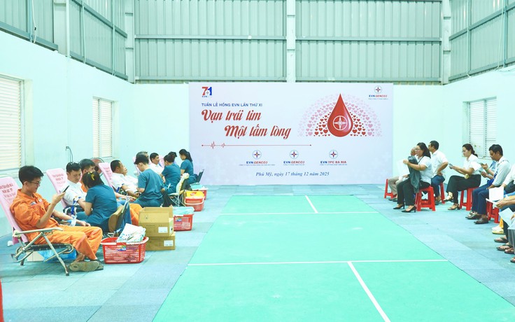 EVNGENCO3 hưởng ứng Tuần lễ hồng EVN lần thứ XI với 400 đơn vị máu hiến tặng