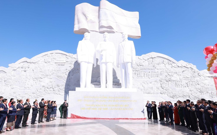 Tổng Bí thư Tô Lâm dự Lễ khánh thành Công viên hữu nghị Lào - Việt Nam