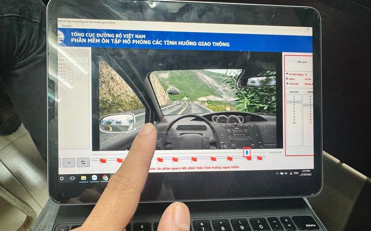 Mong sớm bỏ phần mô phỏng khi sát hạch lái xe